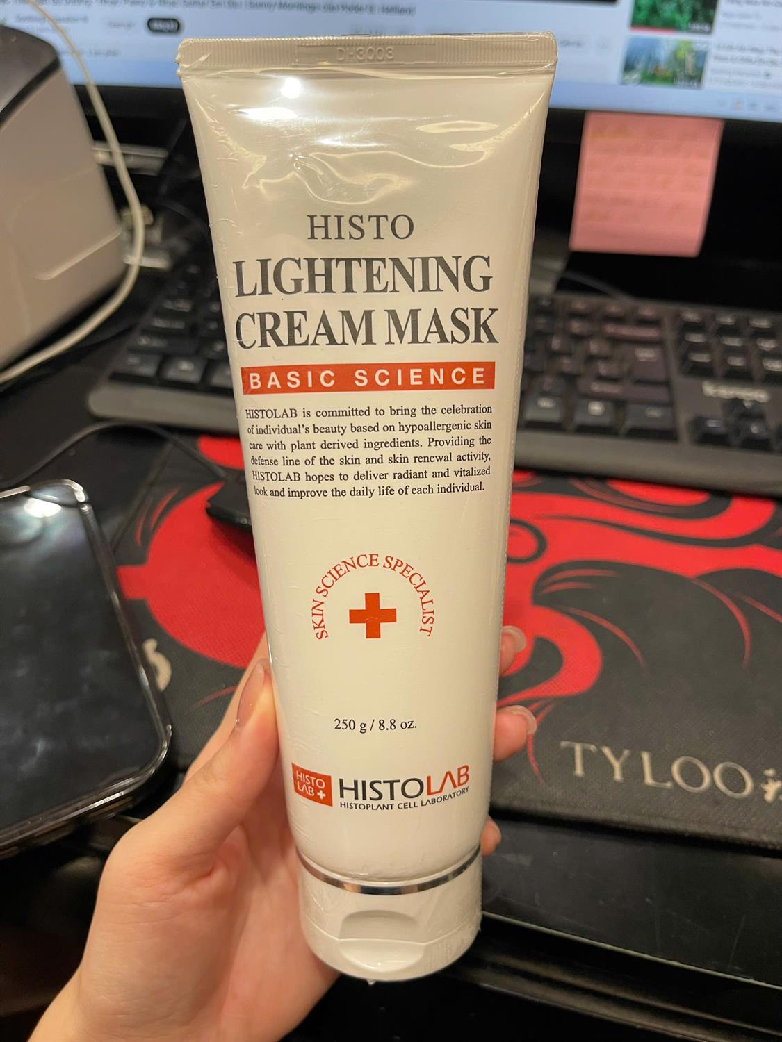MASK CREAM  Ủ TRẮNG DA BODY VÀ FACE - HISTOLAB - 250G