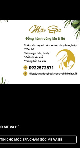 Mộc Spa CHĂM SÓC MẸ VÀ BÉ - Spa Massage tại Krông Pắc, Đắk Lắk