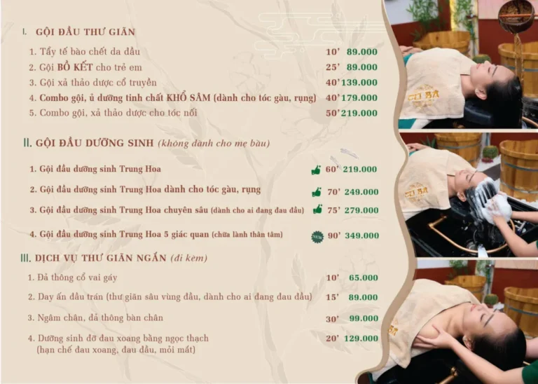 Không gian nội thất tại Dưỡng sinh cô ba