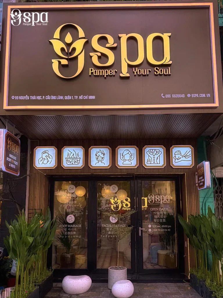 Không gian nội thất tại 9SPA