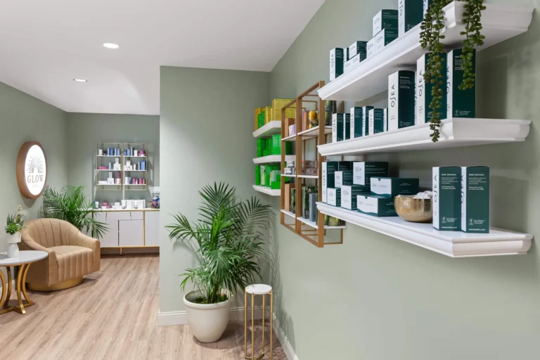 Không gian nội thất tại Glow Spa