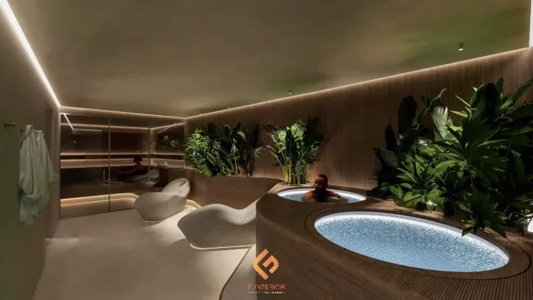 Không gian nội thất tại Wellness Spa 2