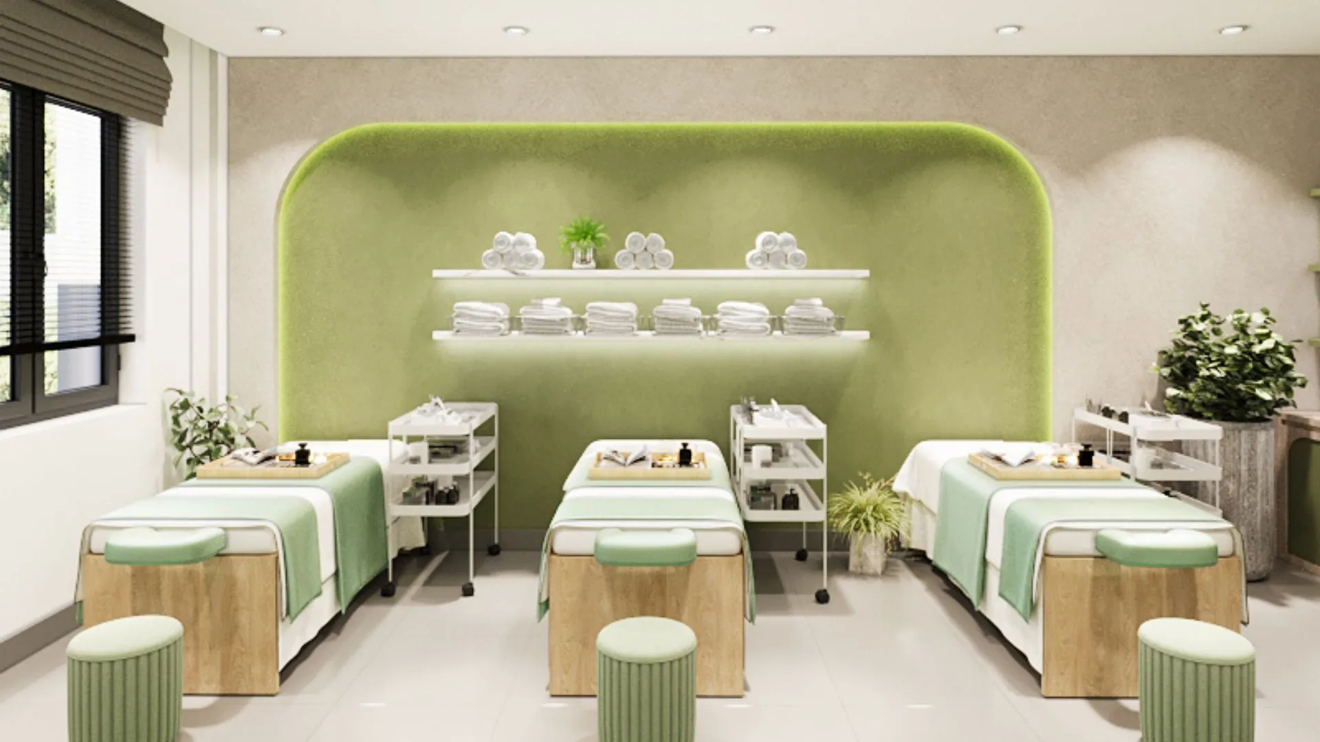 Không gian nội thất tại GREEN SPA