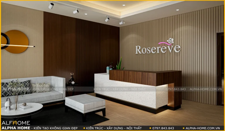 Không gian nội thất tại Rosereve Spa