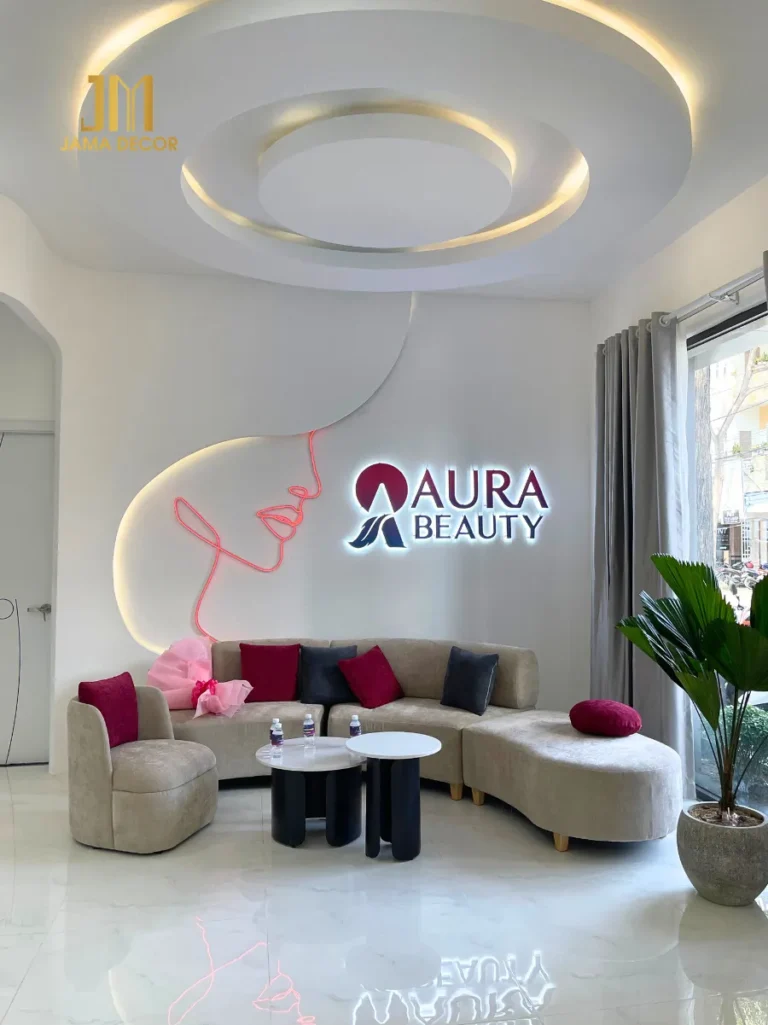Không gian nội thất tại Viện Thẩm Mỹ Aura