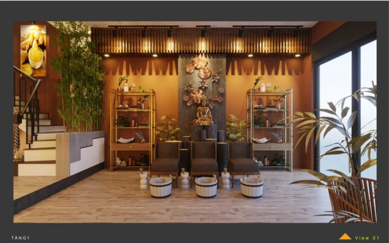 Không gian nội thất tại Gừng Spa