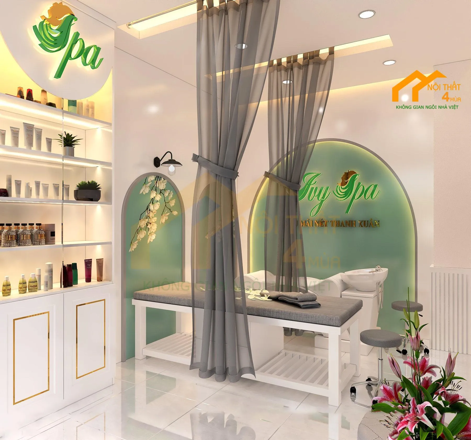 Không gian nội thất tại IVY SPA