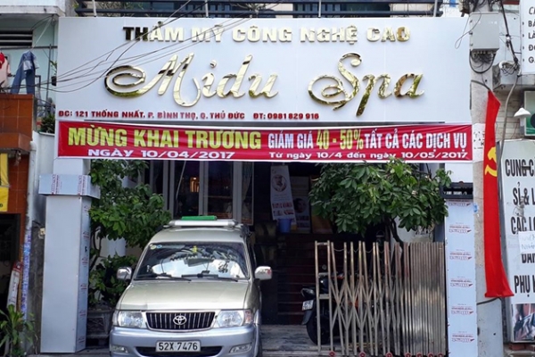Khách hàng thư giãn tại Midu Spa Thủ Đức
