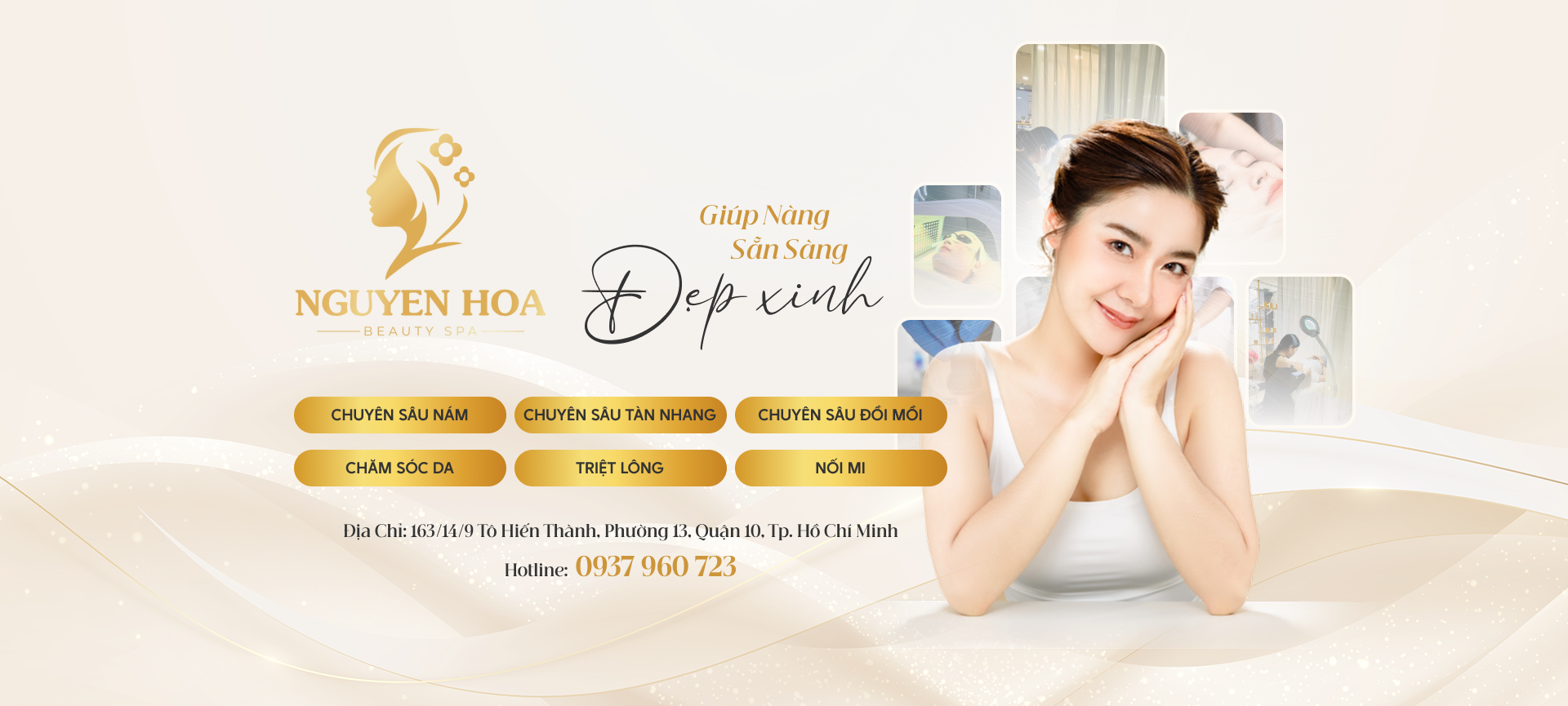 Khách hàng thư giãn tại Nguyễn Hoa Beauty Spa