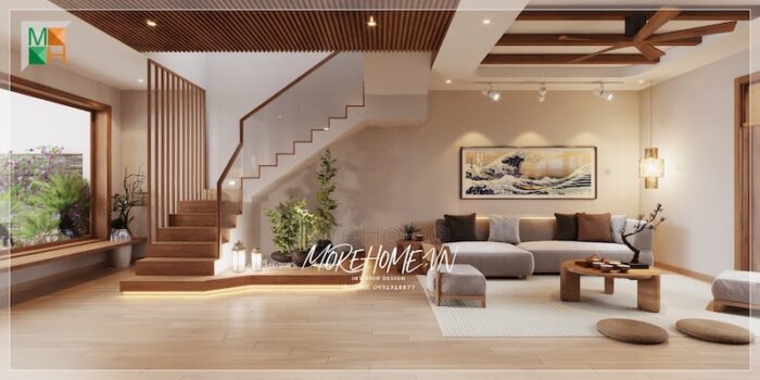 Không gian nội thất tại Au Mont