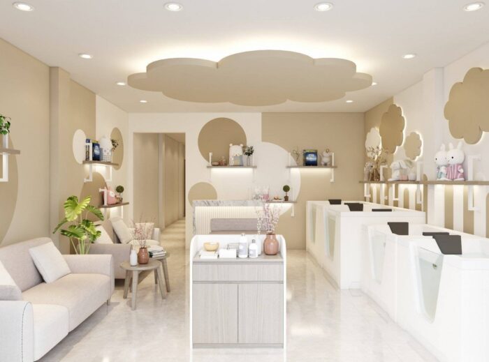 Không gian nội thất tại Vuông Tròn Spa