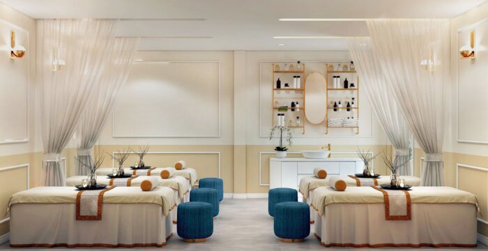 Không gian nội thất tại Gà Spa
