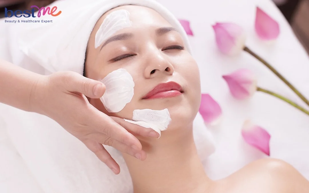 hình ảnh chăm sóc da mặt tại spa