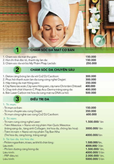 Dịch vụ làm đẹp tại Thư Spa