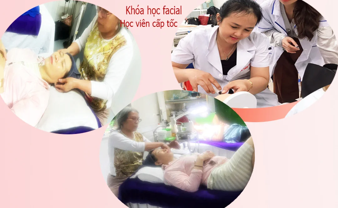học chăm sóc da thực hành facial spa
