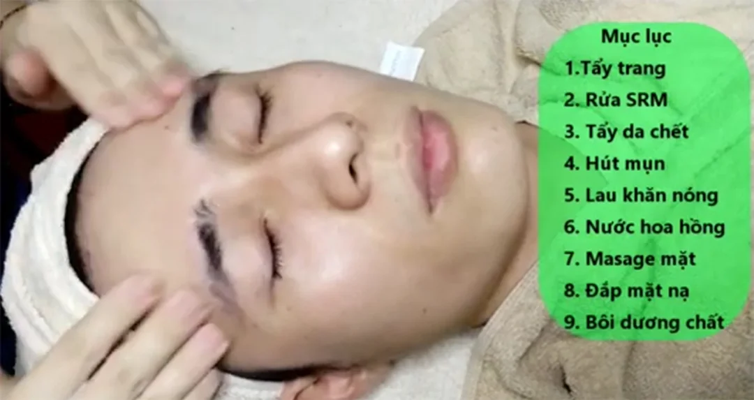 Quy trình chăm sóc da mặt chuẩn spa