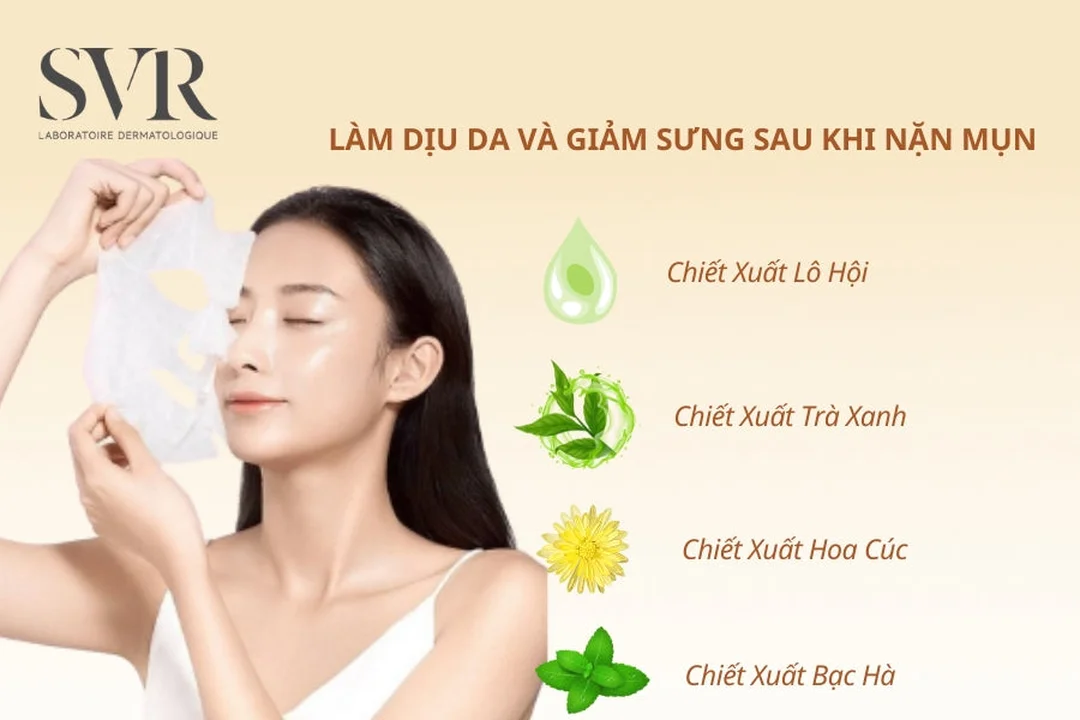 routine chăm sóc da 2–3 ngày sau nặn mụn
