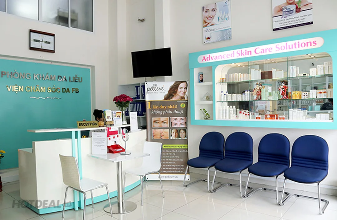 viện chăm sóc da fb với khu vực điều trị chăm sóc da chuyên sâu